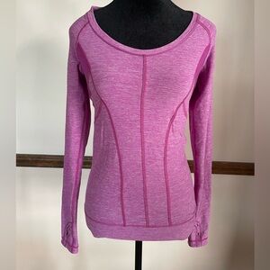 Lululemon Women's Pink Long Sleeve Top no tag (likely sz 6) yoga Pilates boho